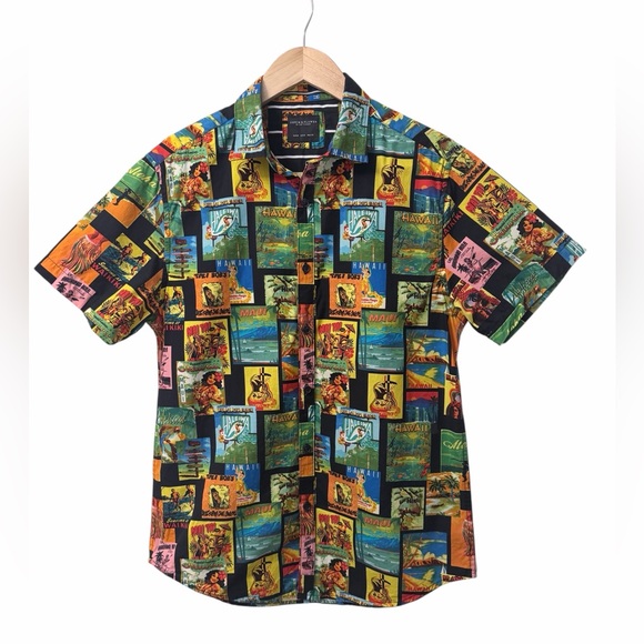 Denim & Flower Ricky Singh Hawaiin Men's Shirt - Picture 2 of 5